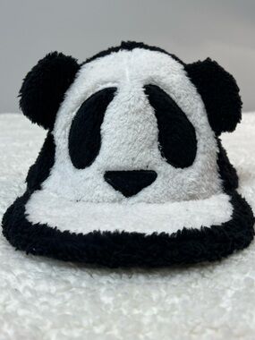 Elope Unisex Panda Fuzzy Plush Baseball Cap Costume Hat